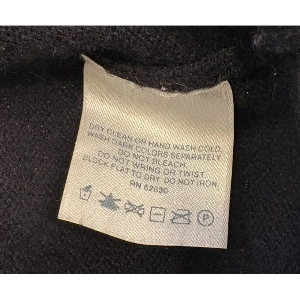 Lands' End Men's XL Navy 100% Cashmere Sweater V-Neck Pullover 46–48 R
